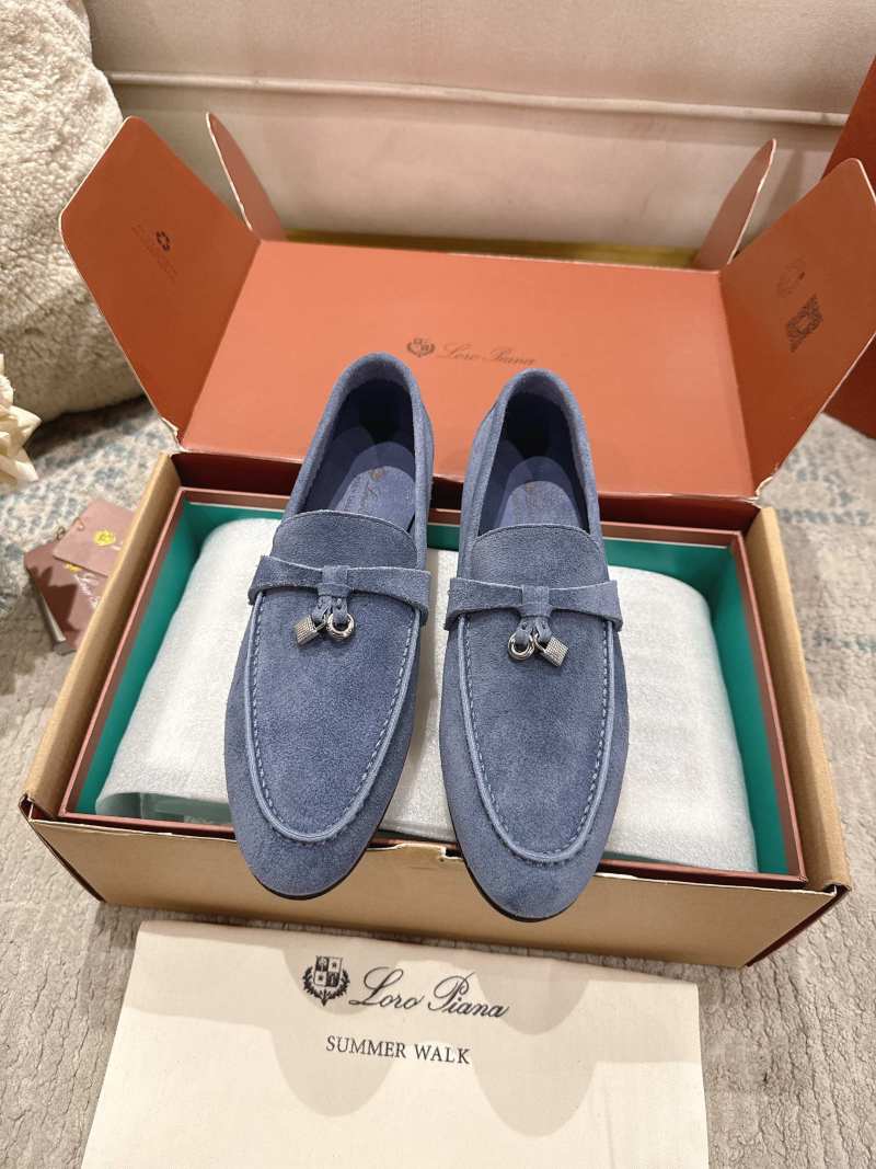 Мокасины женские из замши Loro Piana