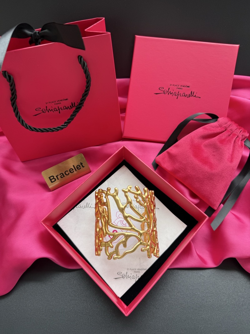 Золотистый браслет Schiaparelli