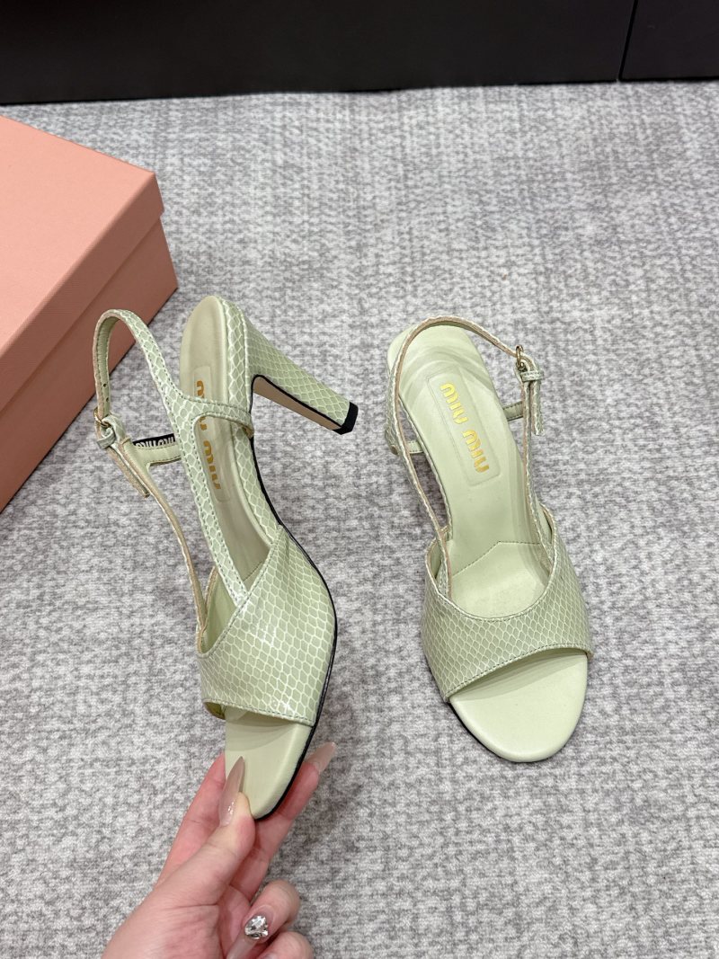 Мюли женские Miu Miu с отделкой