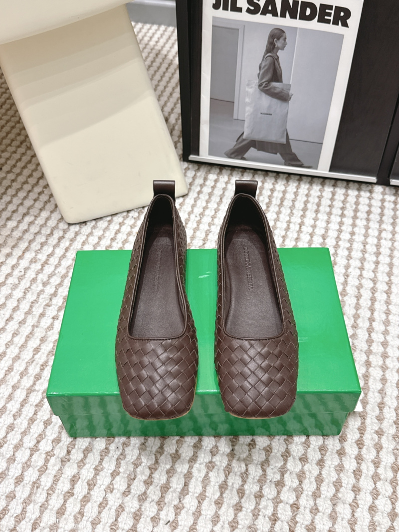 Балетки боттега венета с плетеным носком Bottega Veneta