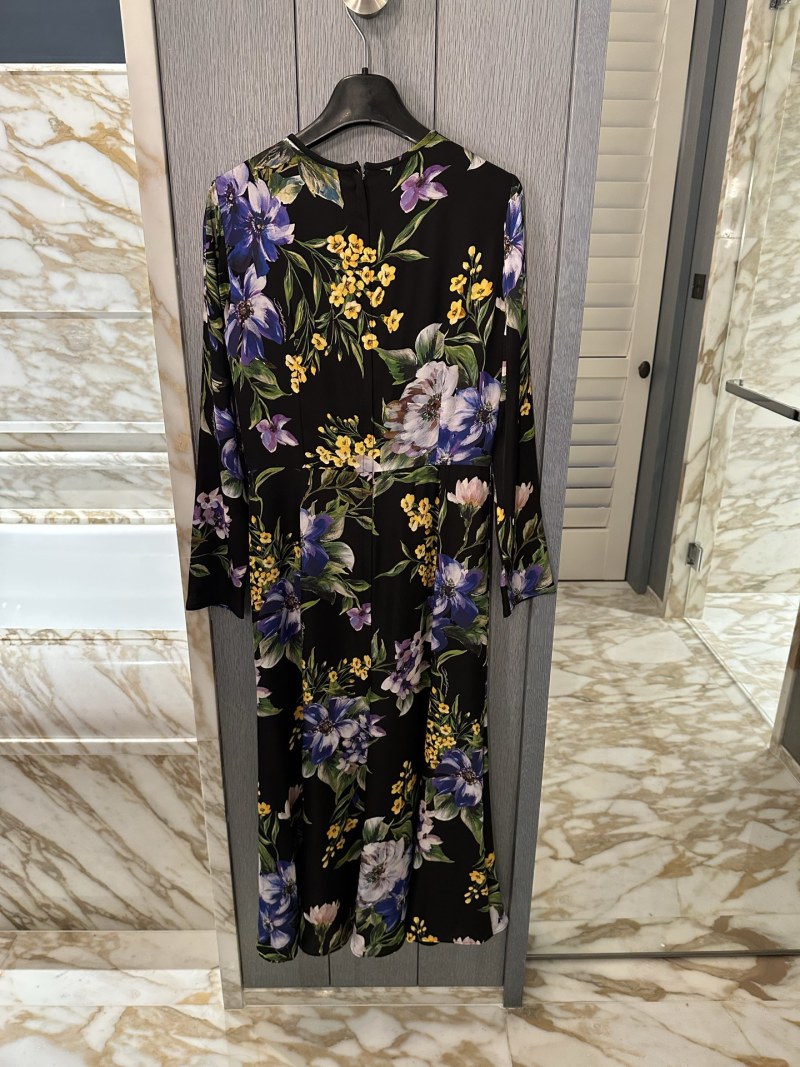 Повседневное платье с цветочным принтом Dolce & Gabbana