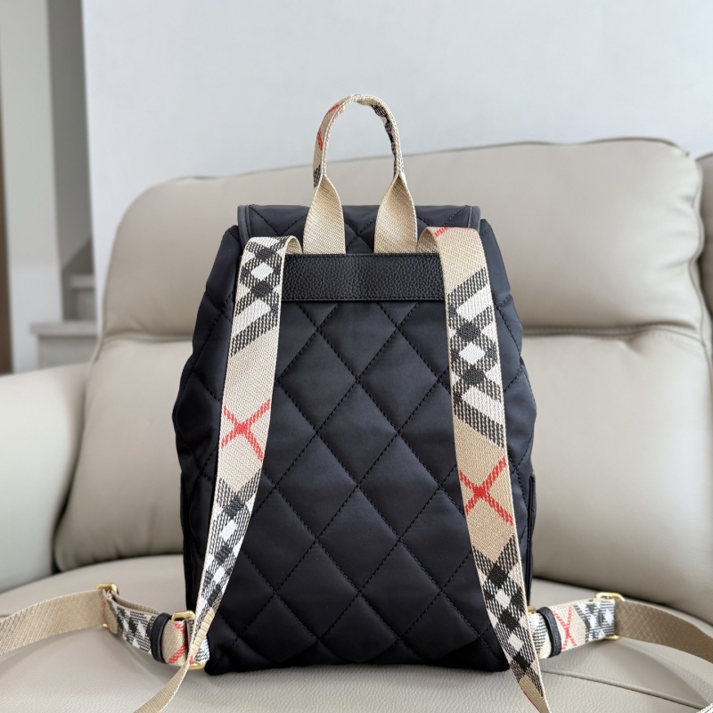 Рюкзак Burberry с логотипом и клетчатыми ремнями