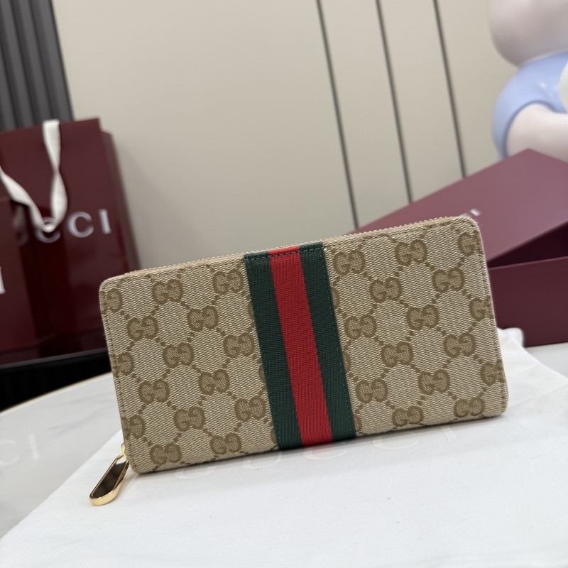 Портмоне Gucci с монограммой и полосой