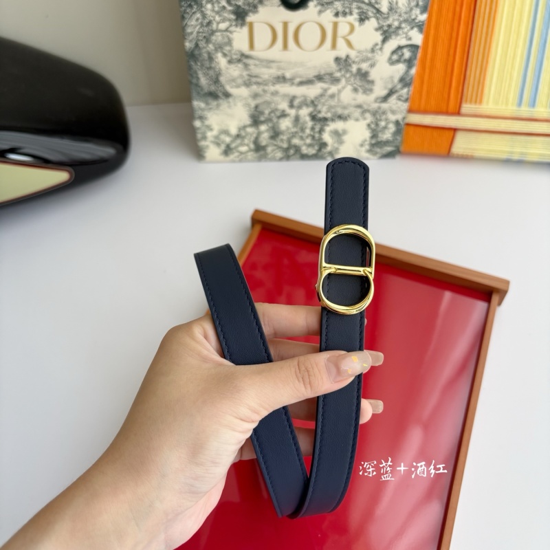 Двусторонний кожаный ремень Dior CD Icon