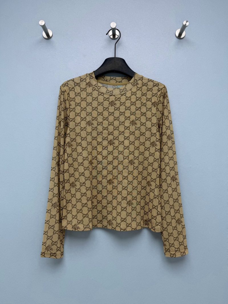 Кружевной топ Gucci с монограммой