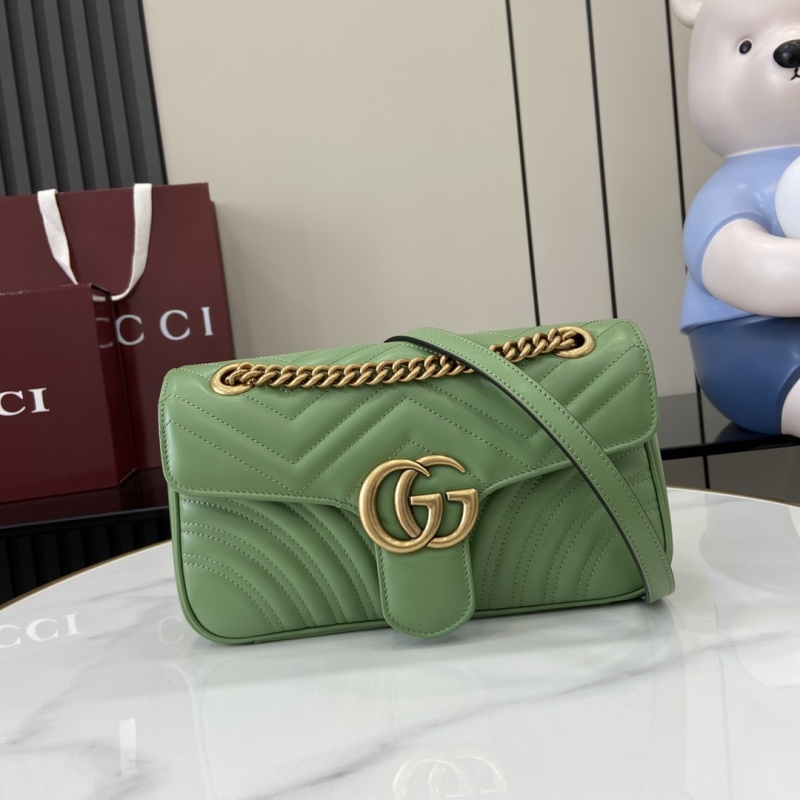 Сумка Gucci зеленая с цепочкой