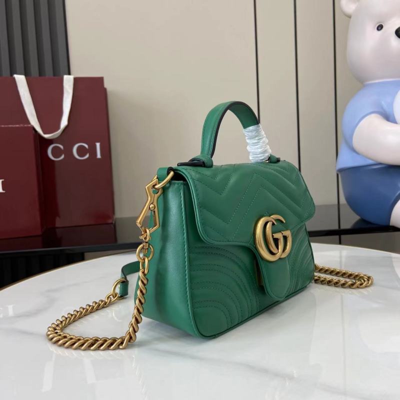 Сумка Gucci зеленая с цепочкой