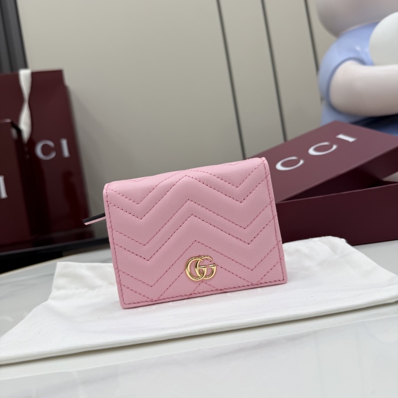 Кошелёк Gucci розовый с логотипом GG