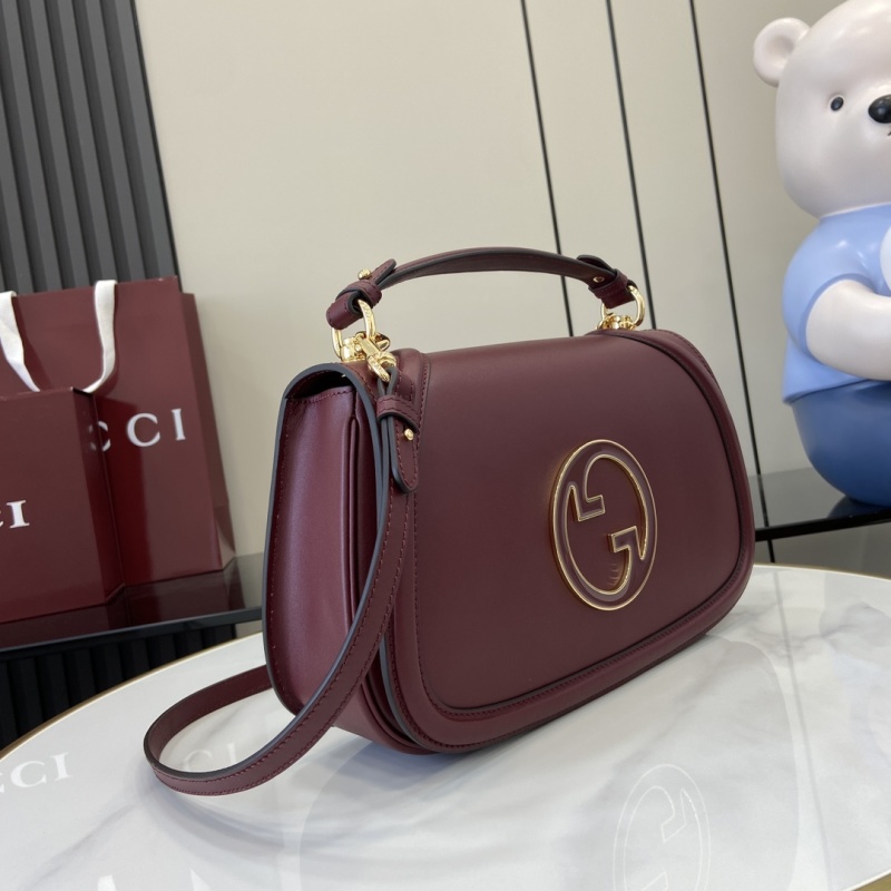 Сумка Gucci бордовая с логотипом