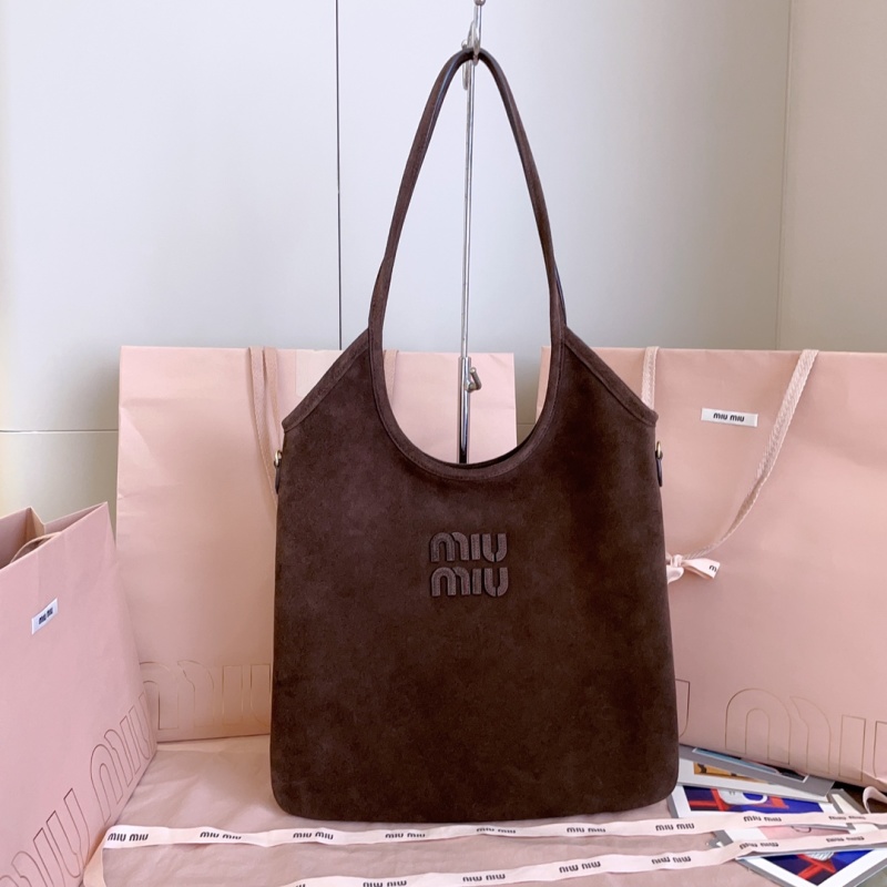 Сумка Miu Miu коричневая из замши