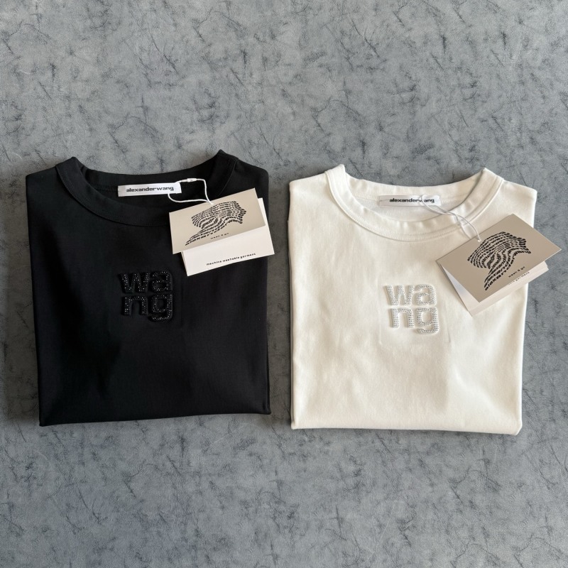 Женская футболка Alexander Wang с кристаллами