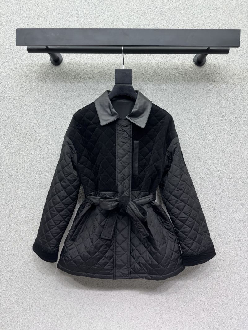 Кожаная куртка с поясом Hermès