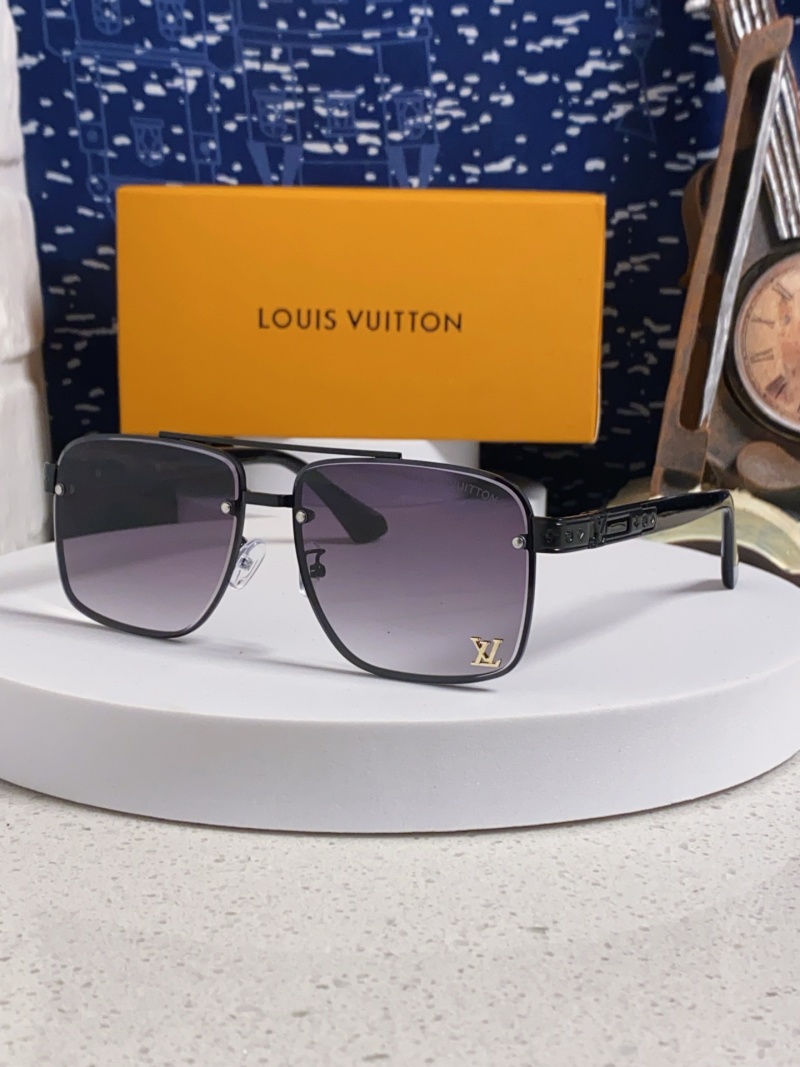 Солнцезащитные очки Louis Vuitton черные квадратные