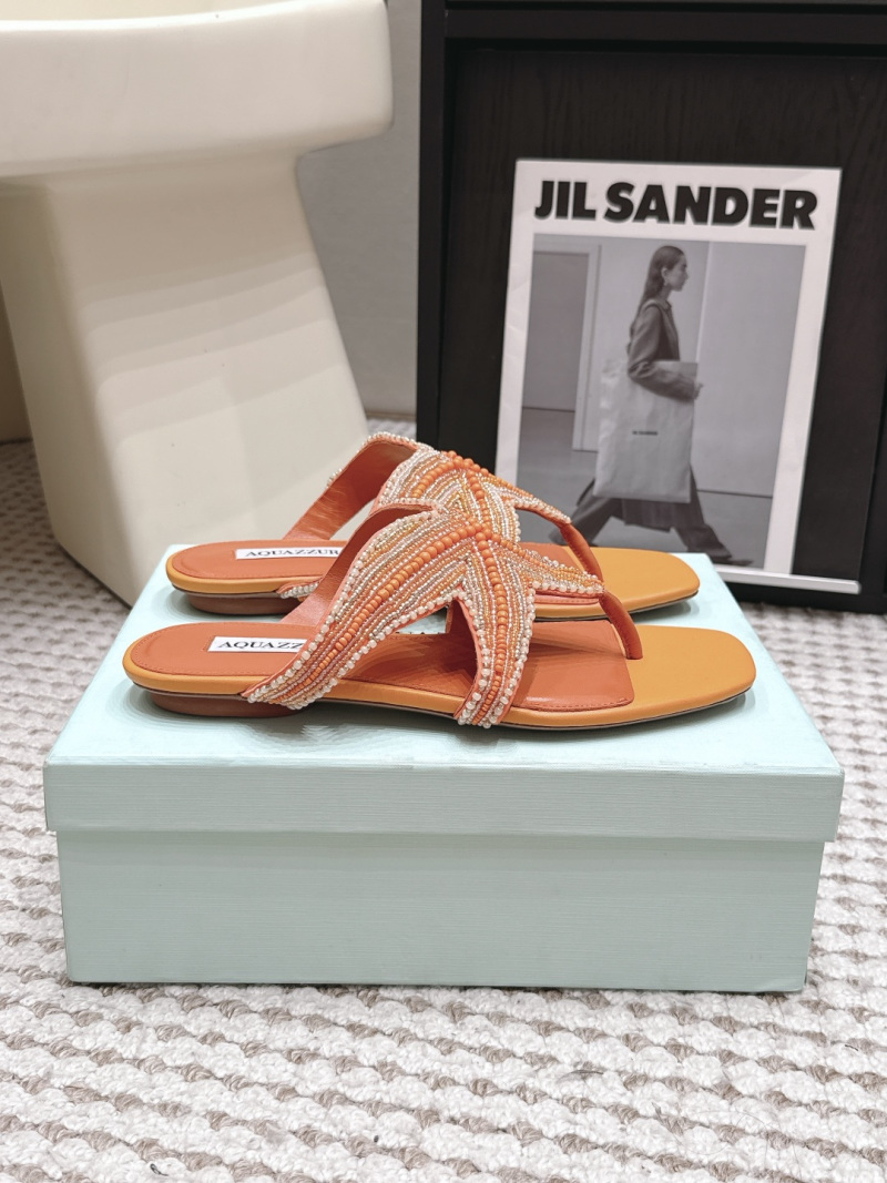 AQUAZZURA женские шлёпанцы с декоративными звездами