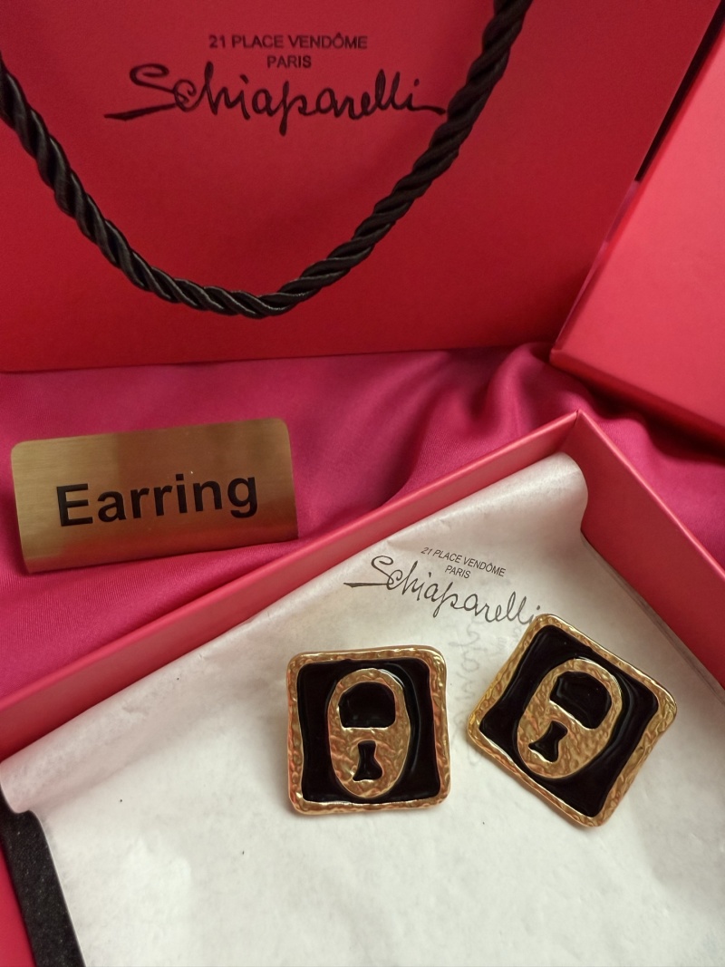 Серьги с замком Schiaparelli