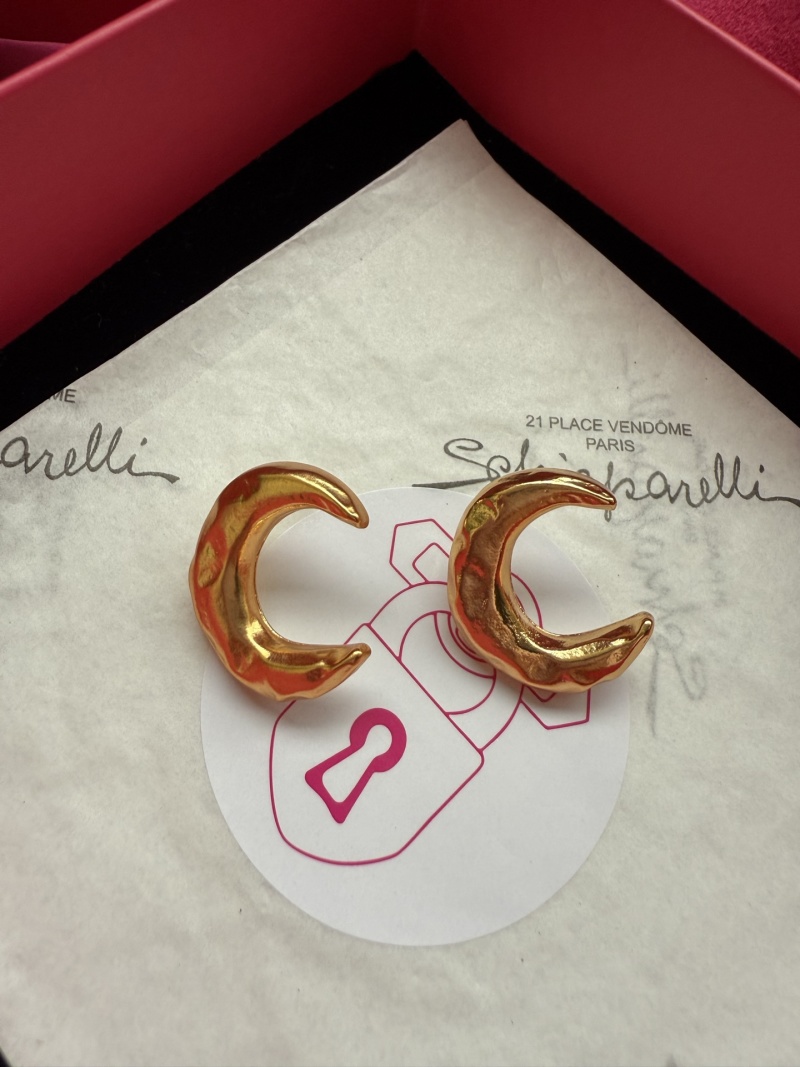 Серьги в виде полумесяцев Schiaparelli