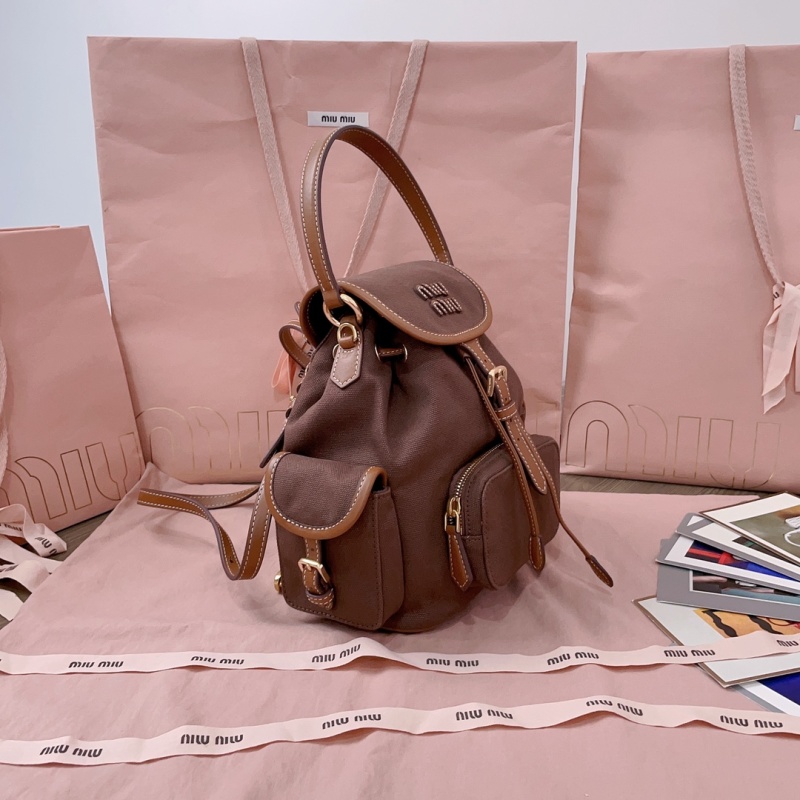 Рюкзак Miu Miu мини коричневый