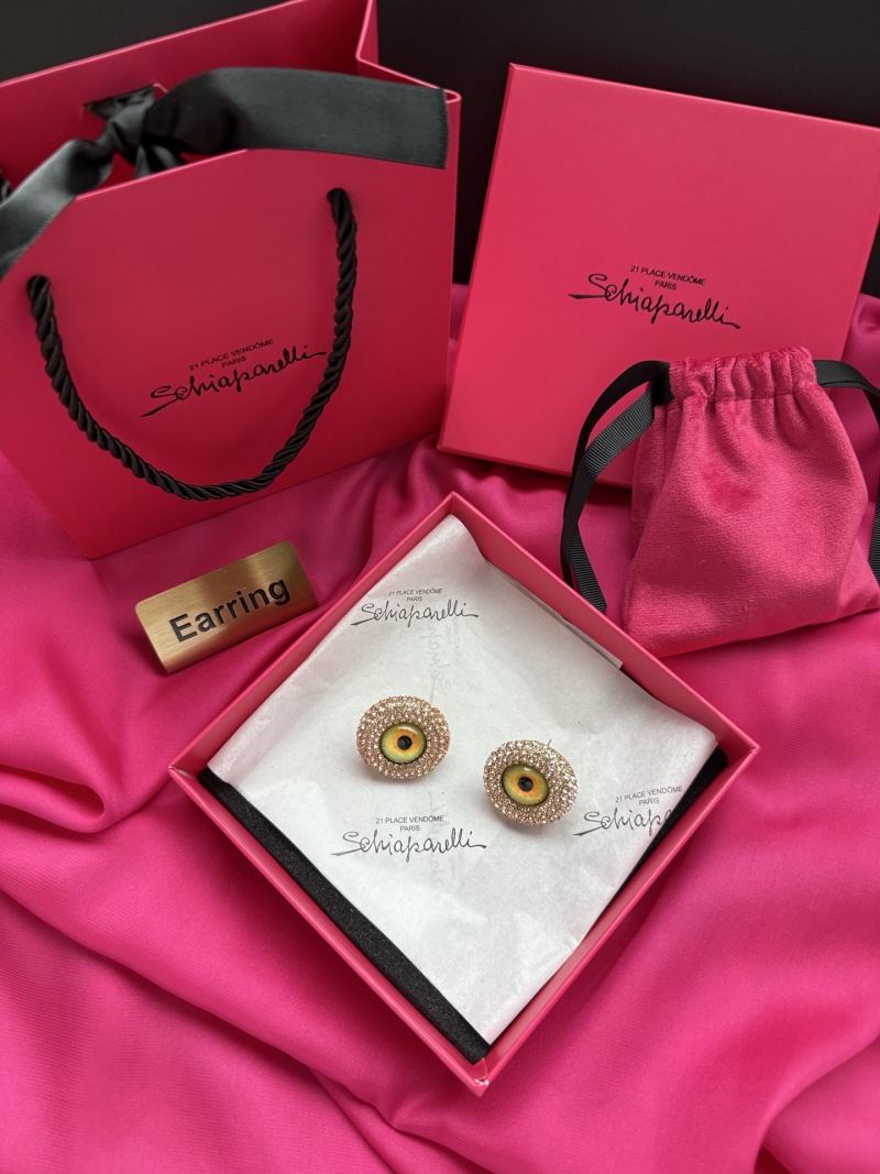 Серьги в форме глаз Schiaparelli