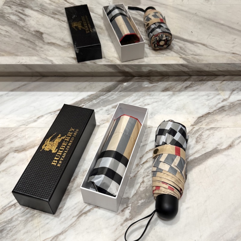 Автоматический складной зонт с УФ-защитой Burberry классическая клетка