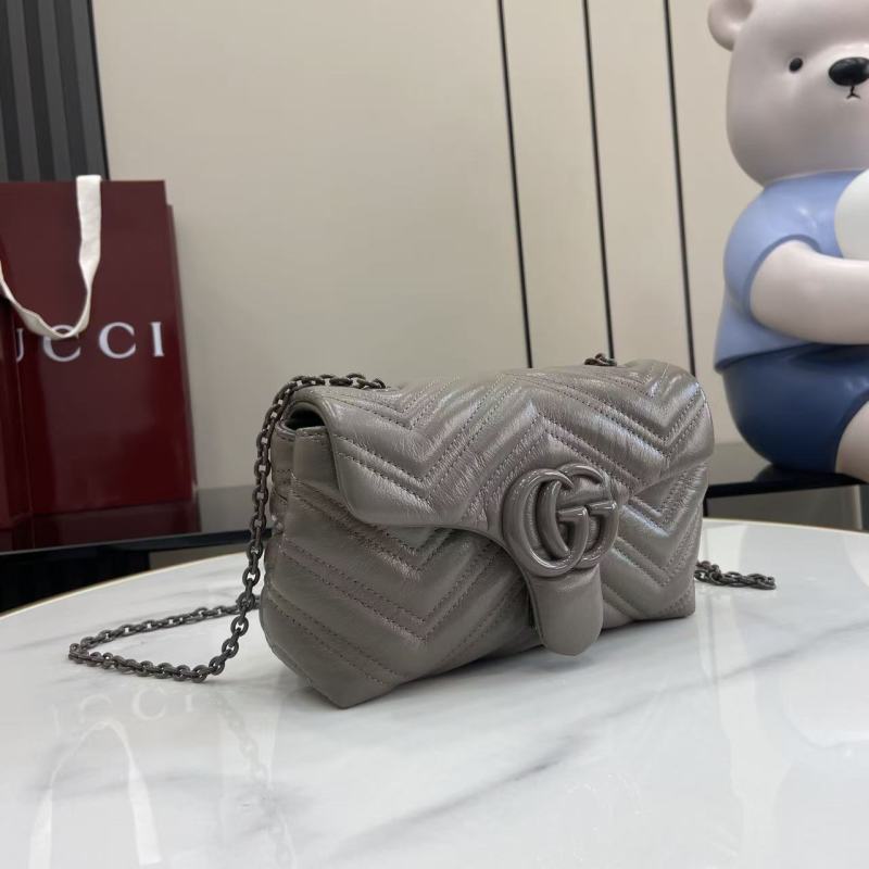 Сумка Gucci GG Marmont серая