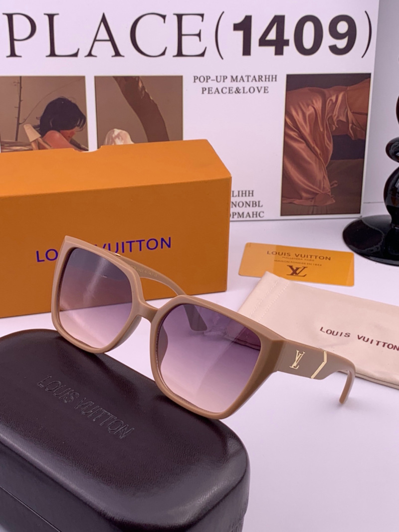 Женские солнцезащитные очки, бежевая оправа, градиентные линзы Louis Vuitton