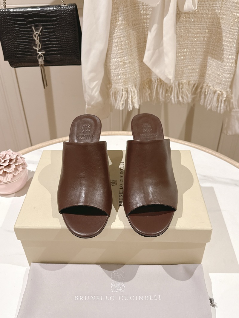 Кожаные сабо Brunello Cucinelli