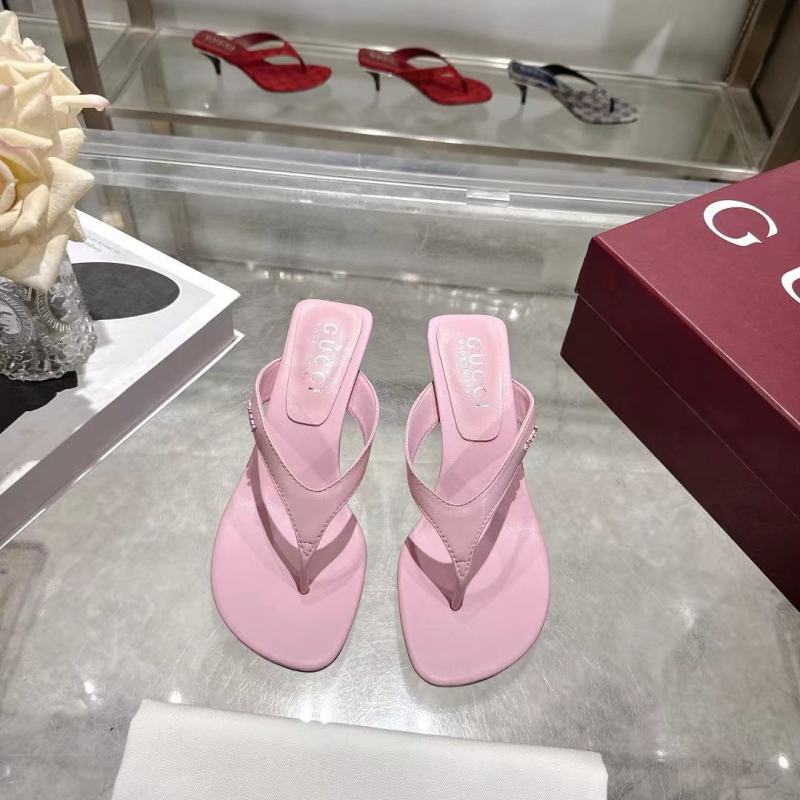 Женские розовые мюли Gucci