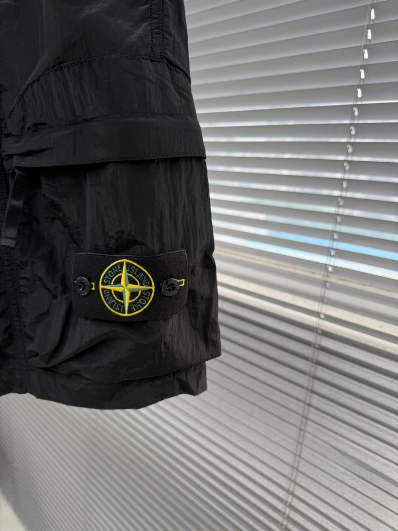 Мужские шорты Stone Island из металлического нейлона