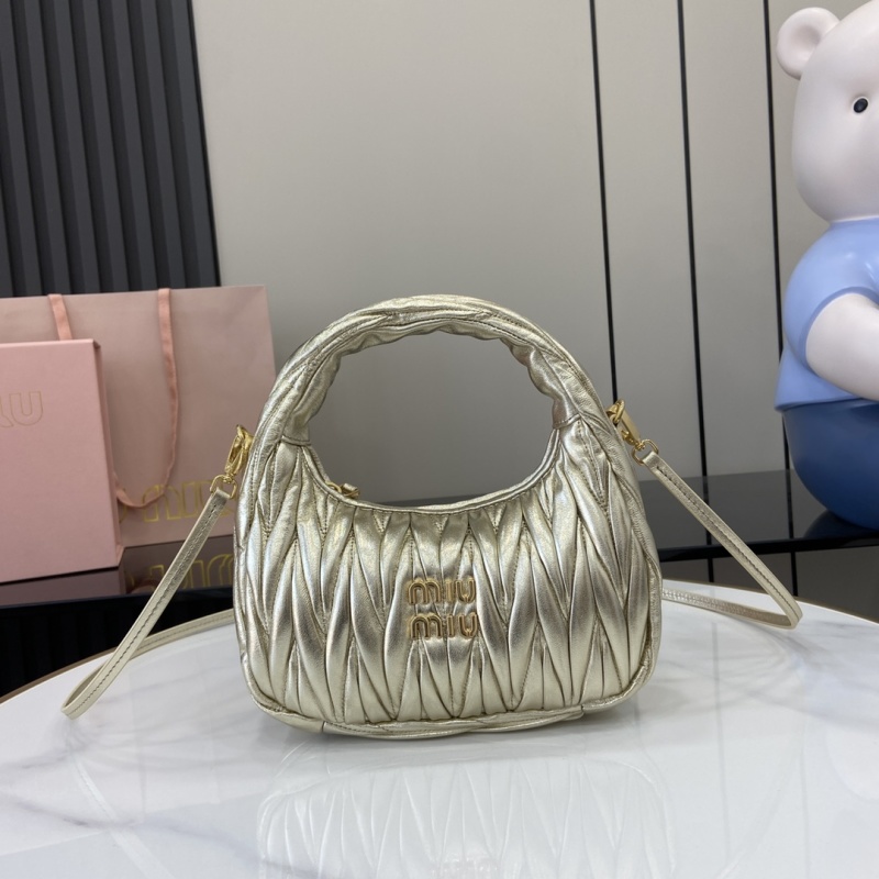 Сумка Miu Miu золотистая с ручкой