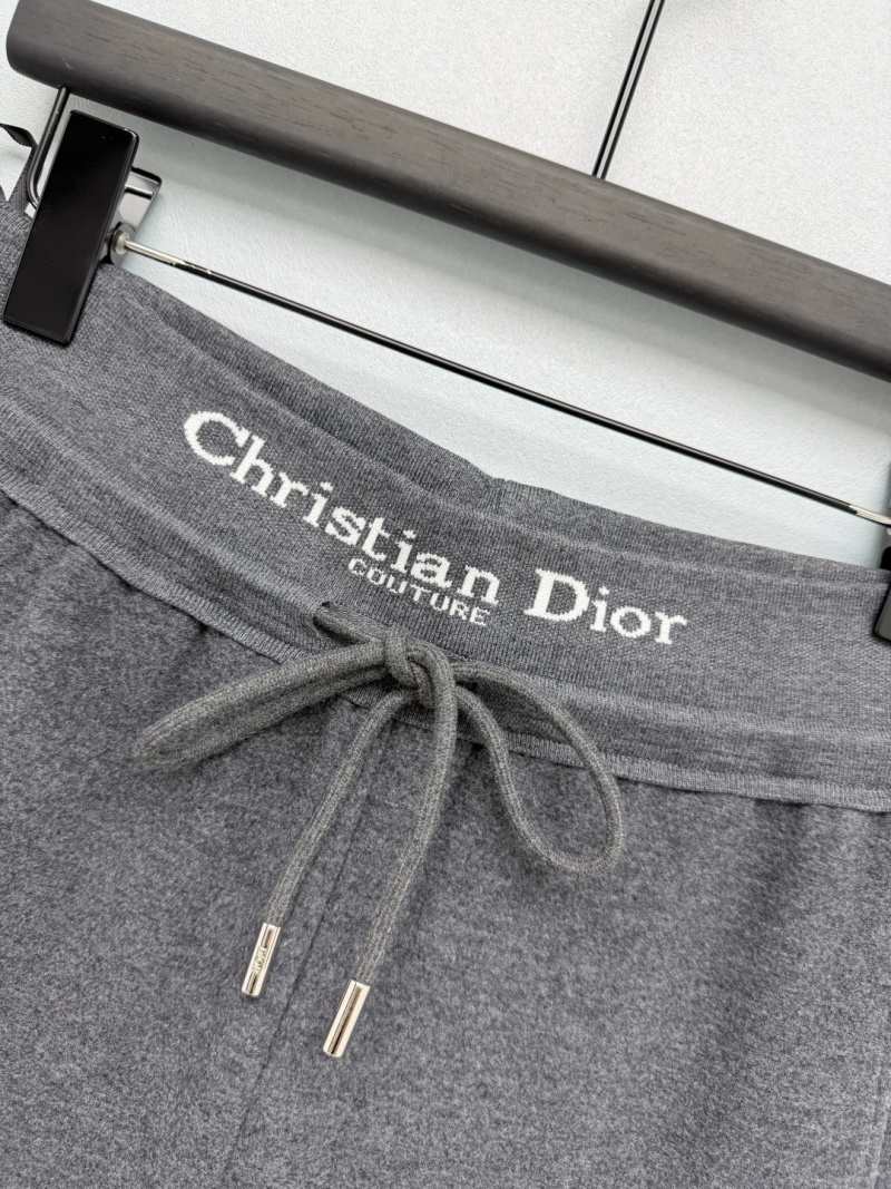 Кашемировые брюки Dior с логотипом