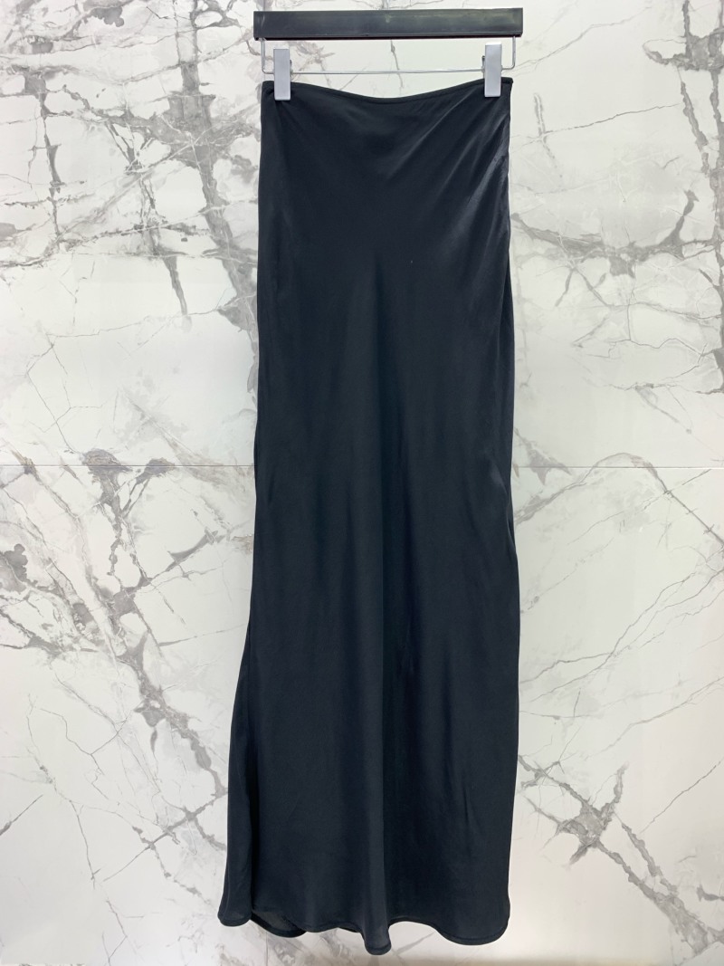 Юбка длинная черная Saint Laurent