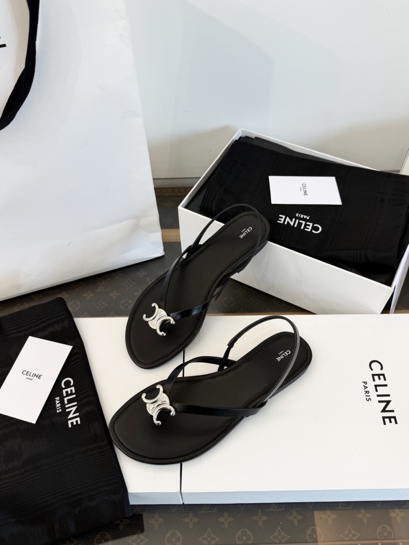 Женские босоножки Celine с логотипом