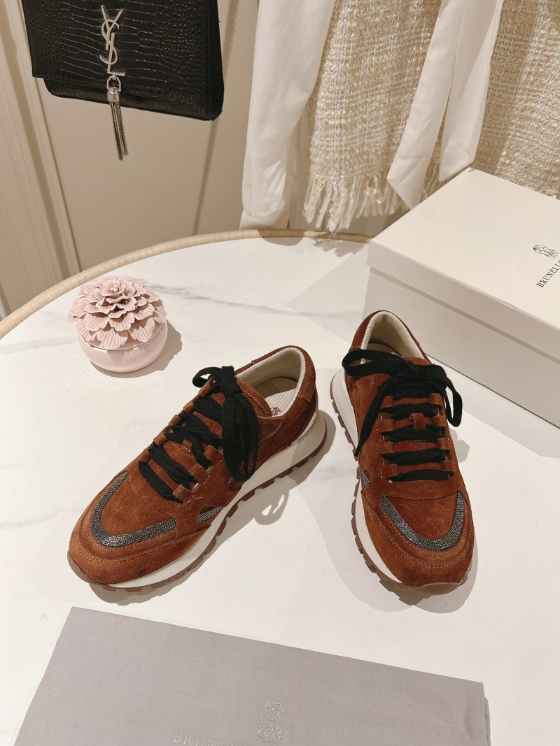 Brunello Cucinelli Женские кроссовки из замши