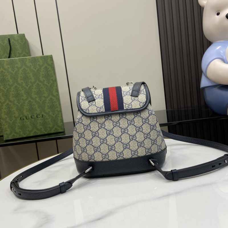 Мини-рюкзак Gucci с монограммой и цепью