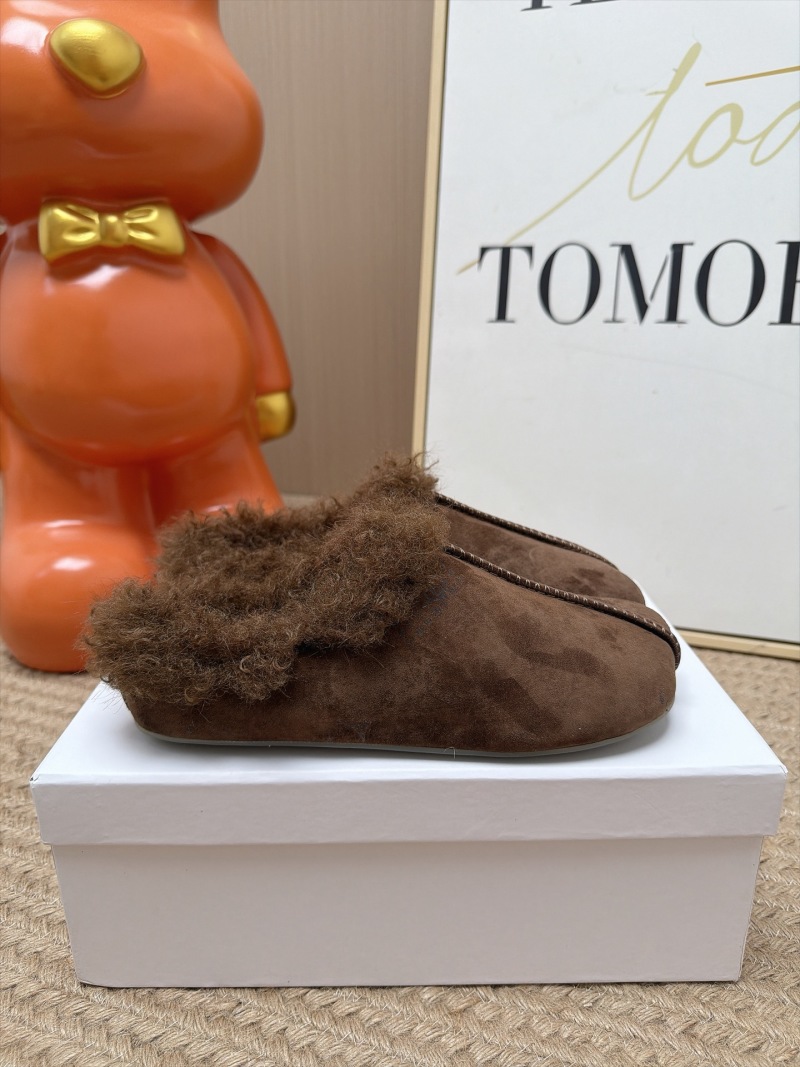 Женские угги из замши с мехом Maison Margiela