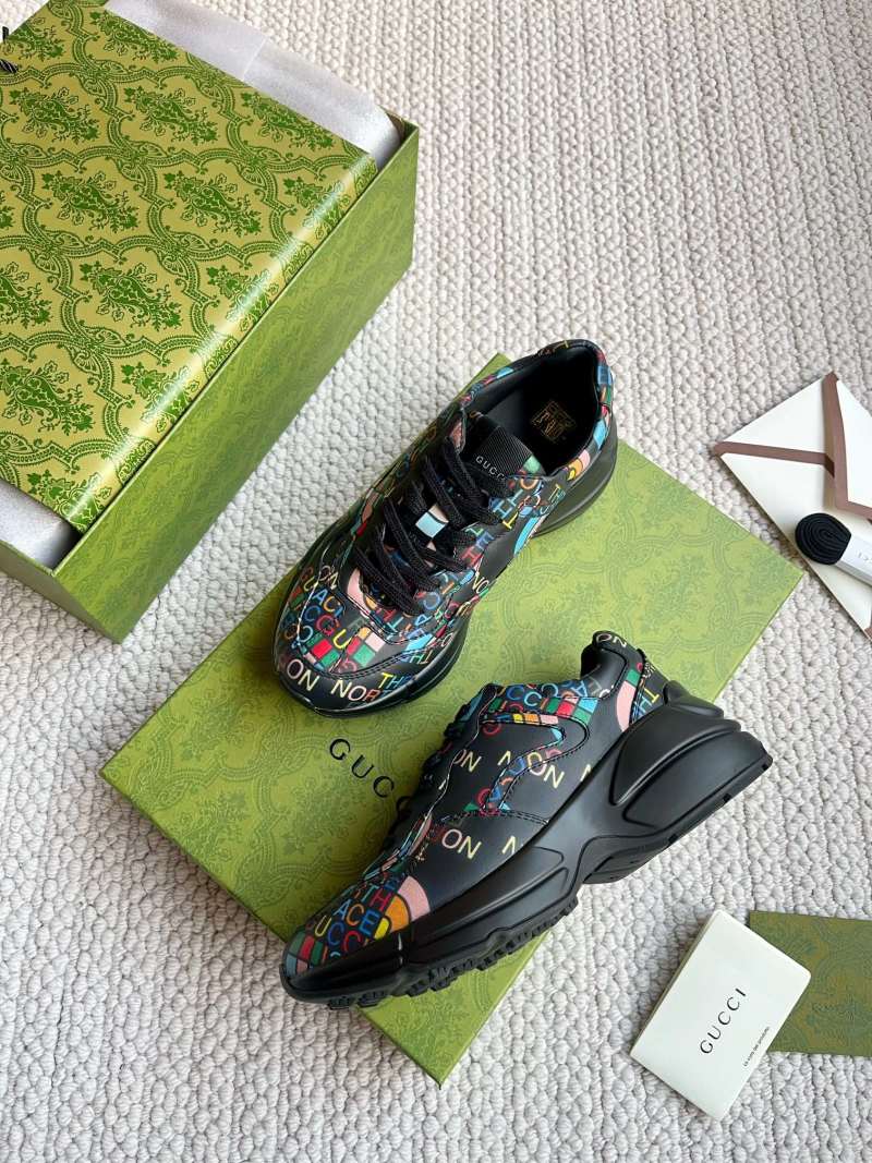 Кроссовки Gucci Dad Style с принтом