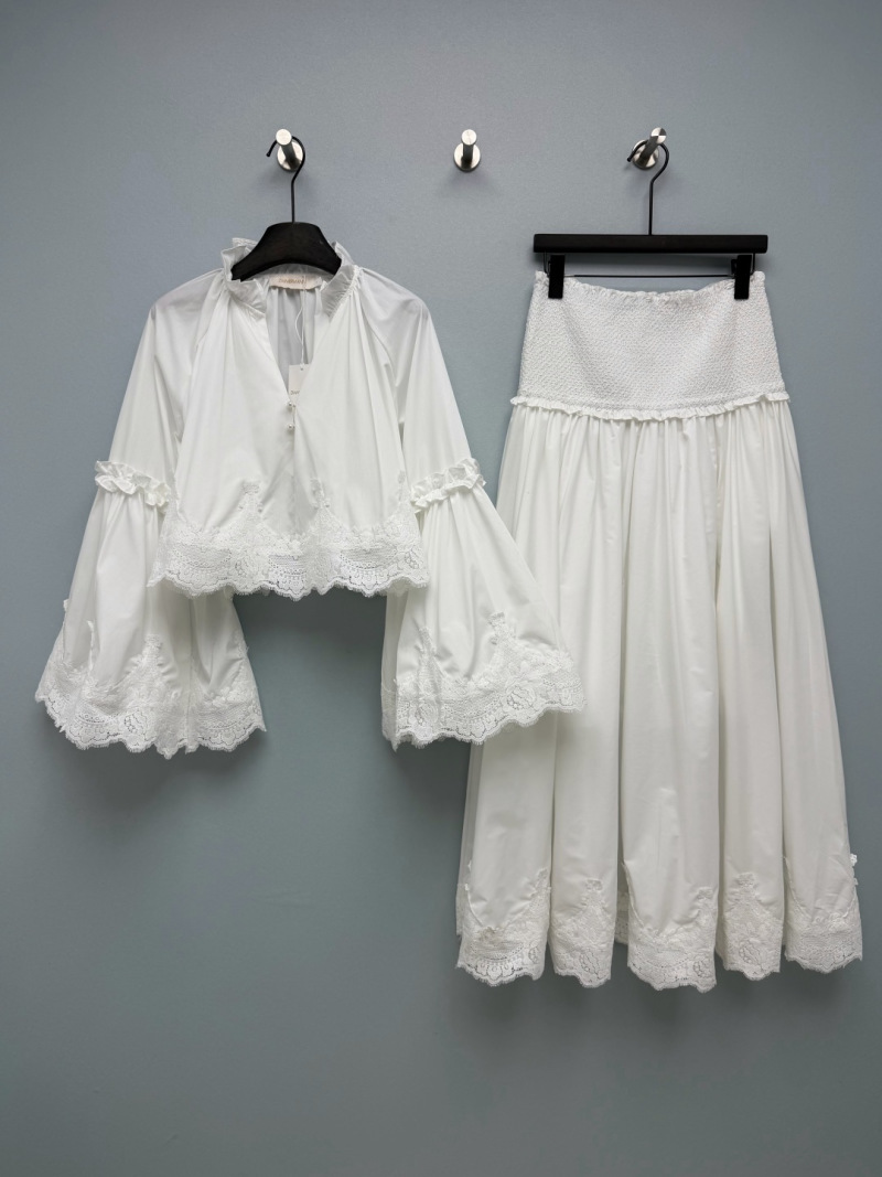 Белый комплект Zimmermann с кружевом