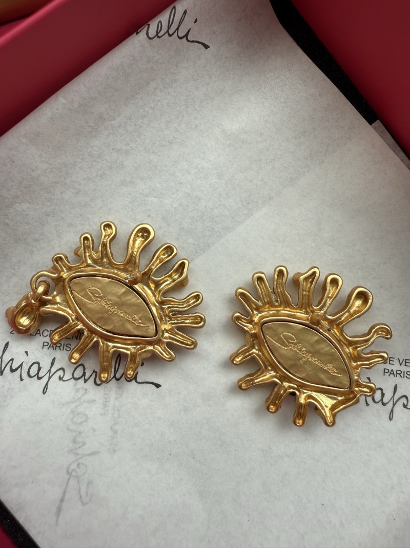 Серьги в виде глаз с жемчугом Schiaparelli