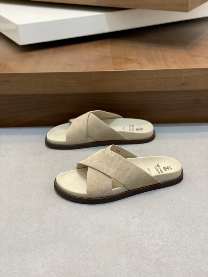 Мужские шлёпанцы Brunello Cucinelli