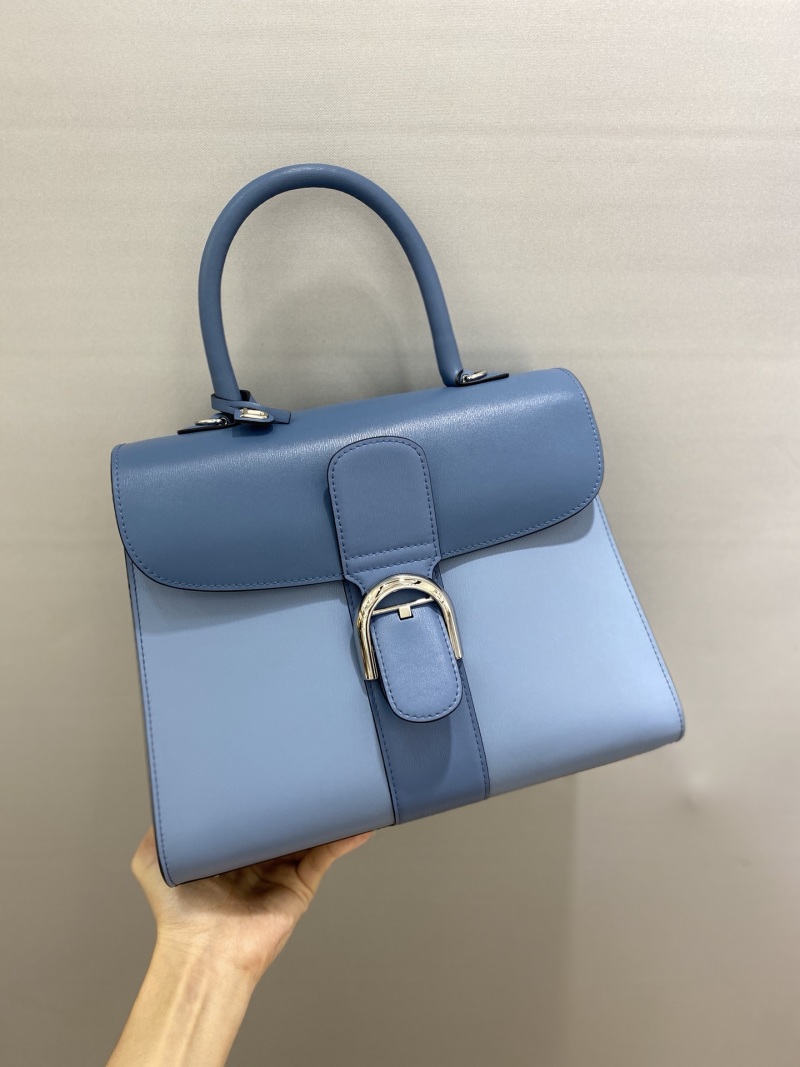 Сумка Delvaux Brillant голубая женская