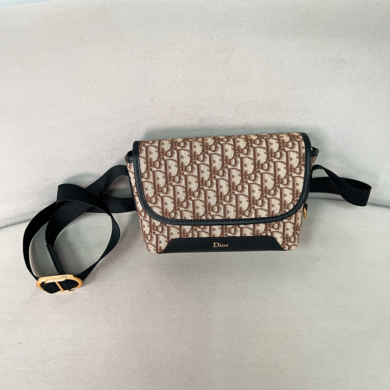 Мини-сумка кросс-боди Dior с монограммой