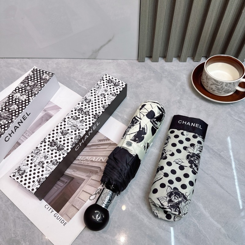 Складной автоматический зонт с защитой от ультрафиолета Chanel