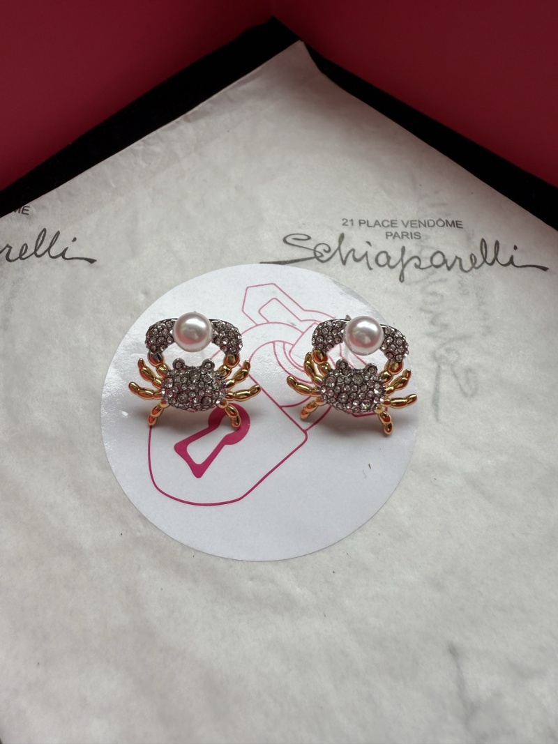 Серьги в виде крабов с жемчугом Schiaparelli