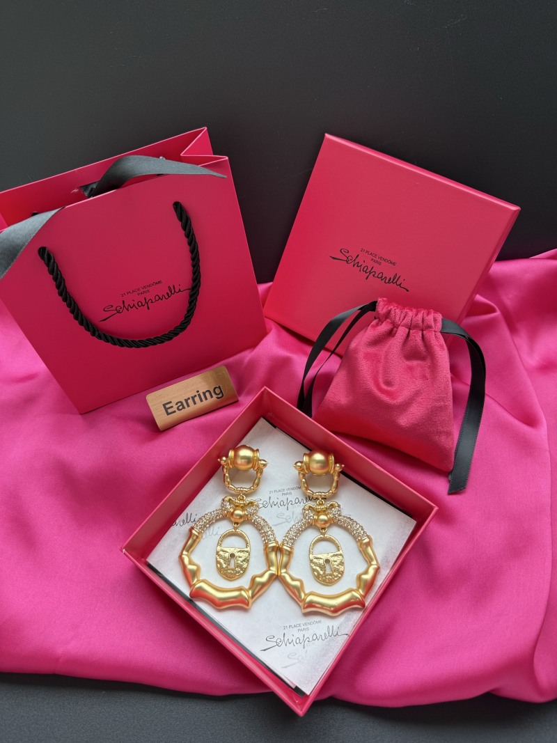 Серьги Schiaparelli с замком