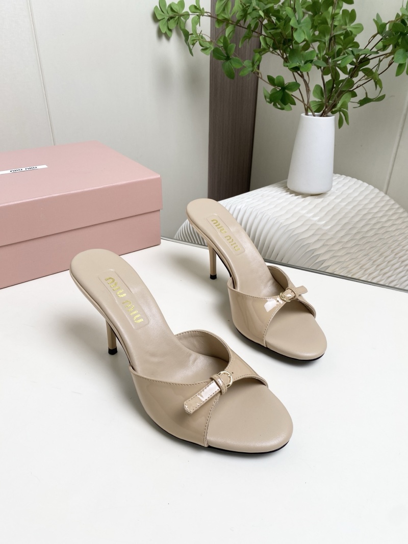 Женские сабо с бантом Miu Miu