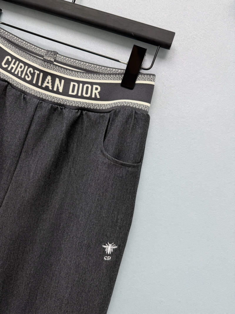 Кашемировые брюки Dior с логотипом