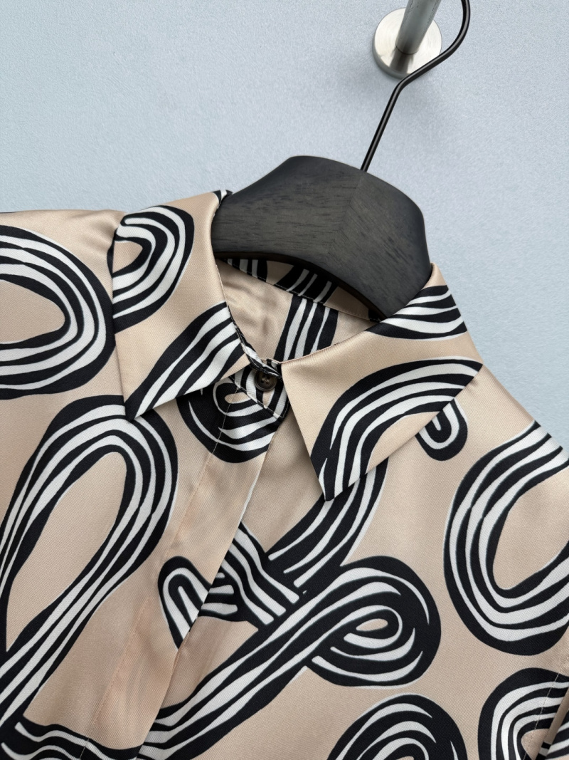 Рубашка с абстрактным принтом и drawstring-резинкой Loewe