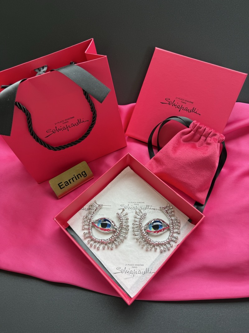 Серьги в форме глаз Schiaparelli