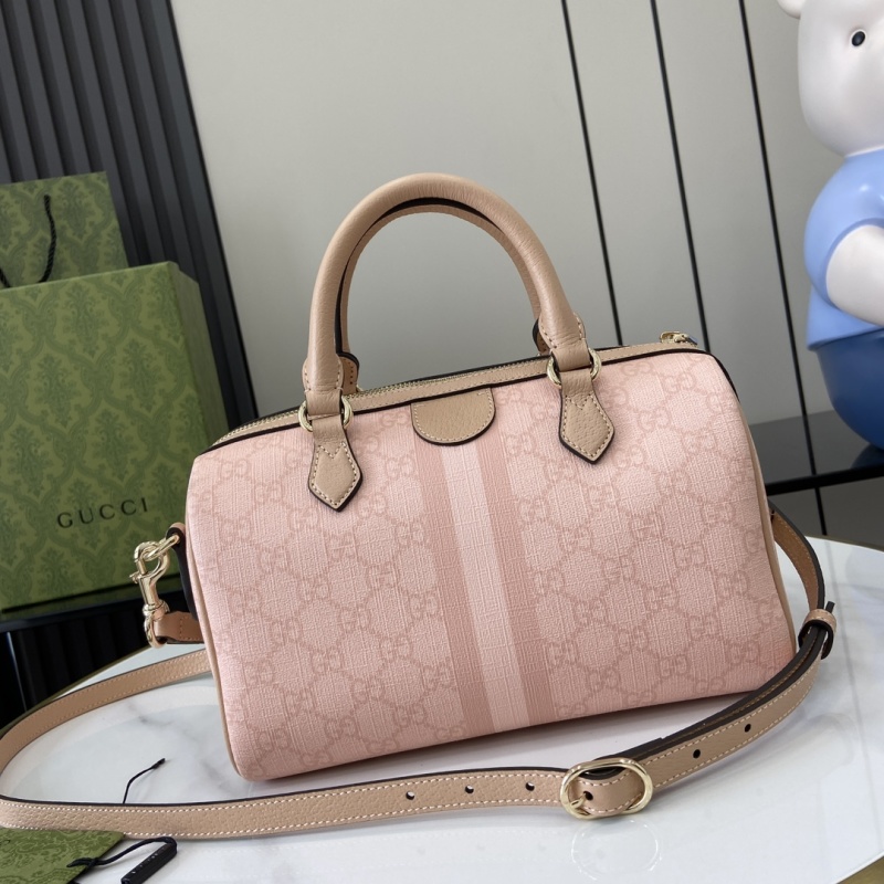 Сумка Gucci розовая с принтом GG