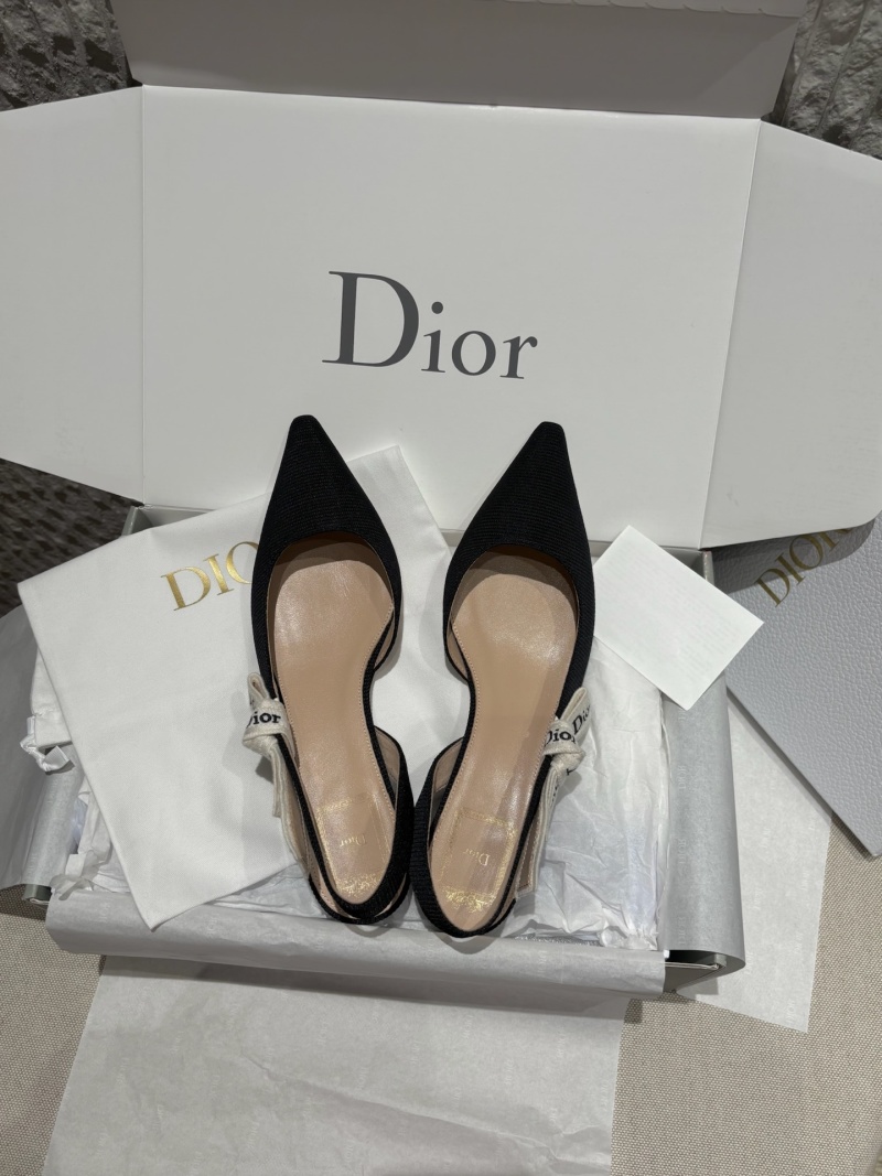 Черные туфли Dior с ремешком на щиколотке